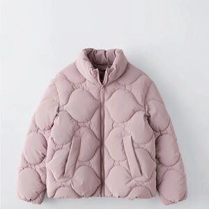 Zara Light Pink Quilted Jacket